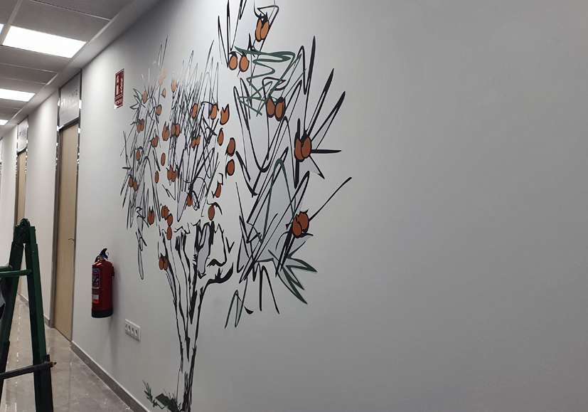 Mural decorativo de pared