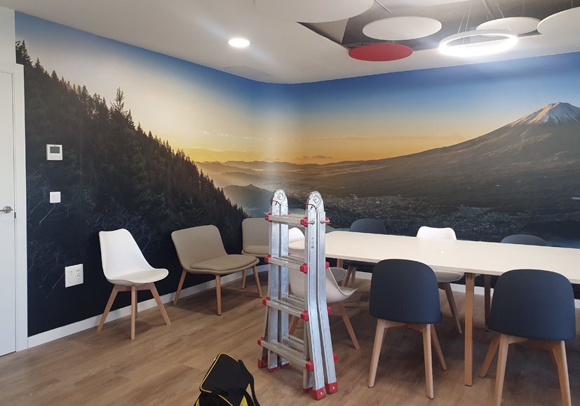 Mural panorámico de paisaje